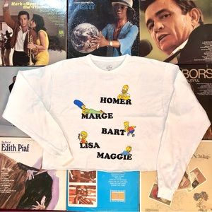 Simpsons Cropped Long Sleeve